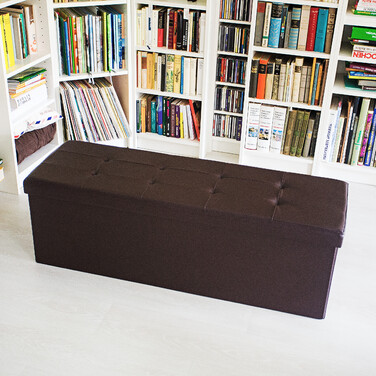 Relaxdays Faltbare Sitzbank aus Kunstleder