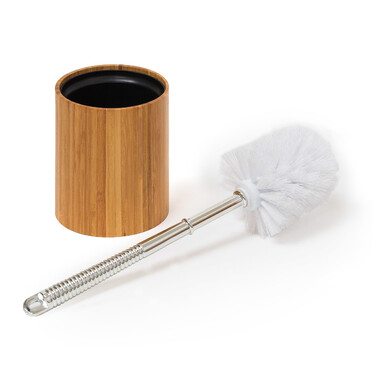 Relaxdays WC-Bürstenhalter Bambus