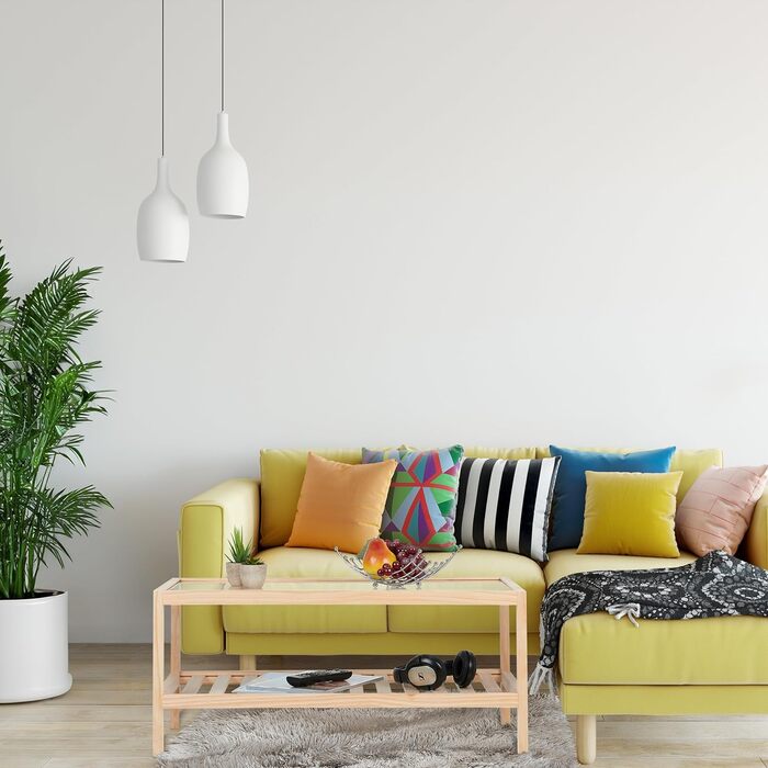Relaxdays Couchtisch, Wohnzimmertisch mit Glasplatte, Holz, HBT 35 x 80 x 40 cm, rechteckiger Sofatisch, 2 Etagen, Natur