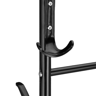 Relaxdays Schwarze Garderobe mit Rollen