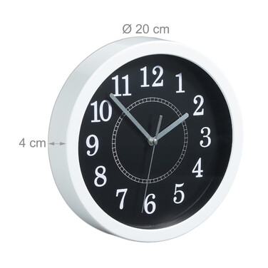 Relaxdays Wanduhr rund 20cm
