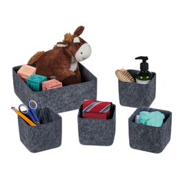Relaxdays Schubladen Organizer 5er Set