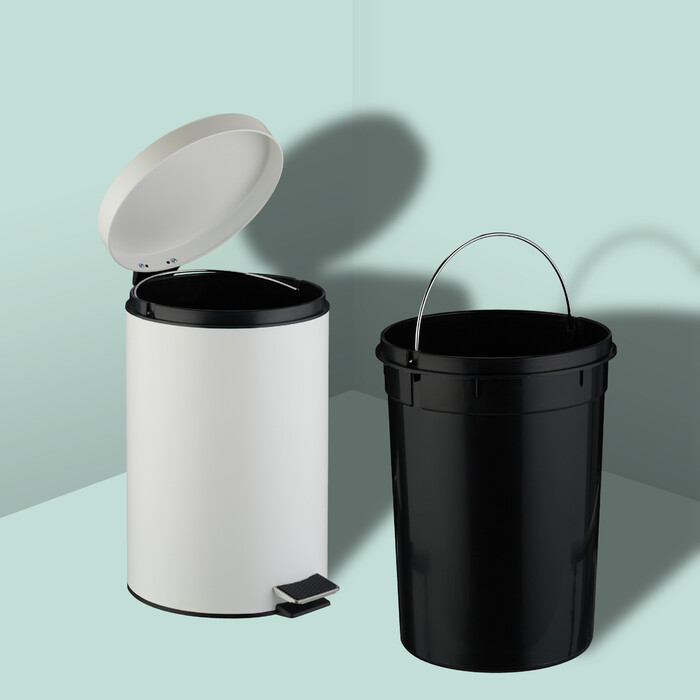 Relaxdays Runder Mülleimer Küche 20 Liter