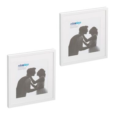 Relaxdays Bilderrahmen 38,5 x 38,5 cm 2er Set