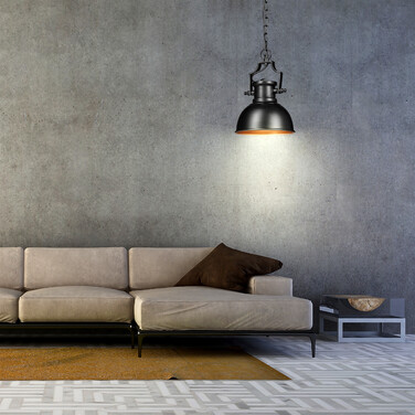 Relaxdays Hängelampe Industrial Look klein
