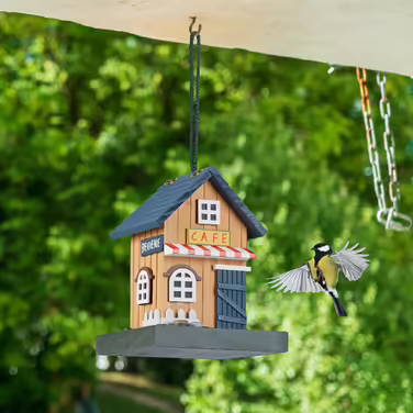 Relaxdays Vogelfutterhaus zum Aufhängen