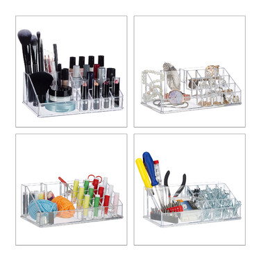 Relaxdays Kosmetikorganizer Acryl