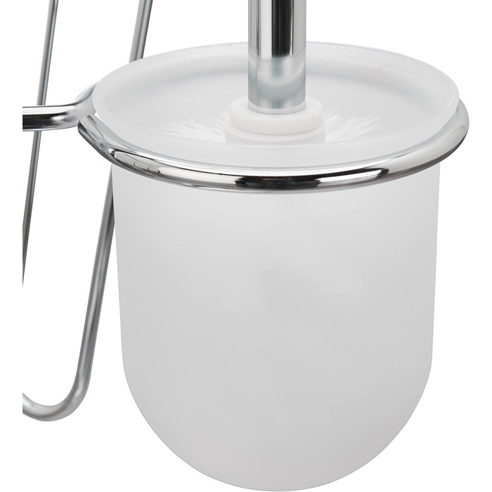Relaxdays, Toilettenbürste, Bürstenhalter, Magazinhalter, HBT 69 x 30 x 22 cm, Silber WC Garnitur, Toilettenpapierhalter, 22 x 30 x 69 cm