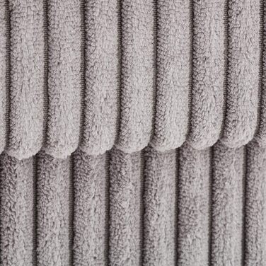 Relaxdays faltbarer Sitzwürfel mit Stauraum, Kordsamt, 38x38x38 cm, Grau