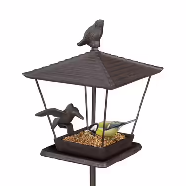Relaxdays Vogelfutterhaus mit Erdspieß