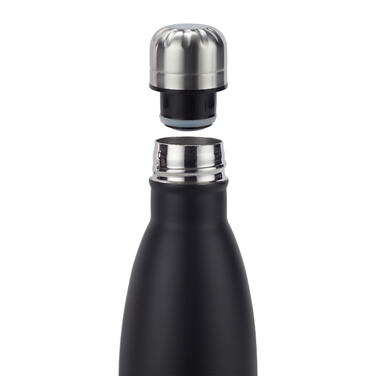 Relaxdays Trinkflasche Edelstahl
