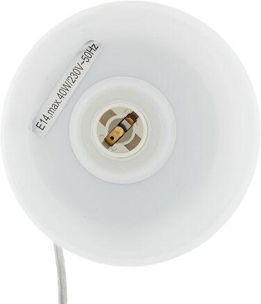 Relaxdays Dimmbare Nachttischlampe, Runde Tischlampe mit Ladefunktion, USB, Touchfunktion, Nachtlicht HxD 29x11 cm, weiß, 10029507