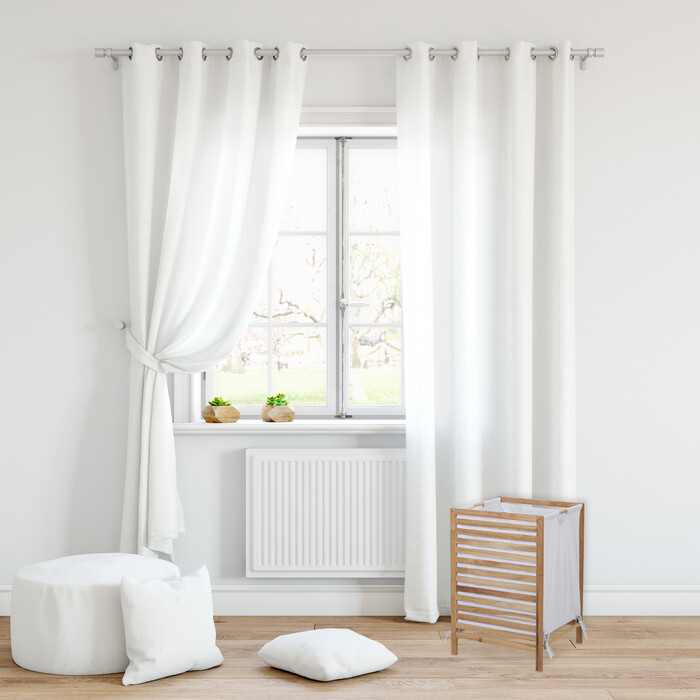 Relaxdays Wäschekorb Walnussholz