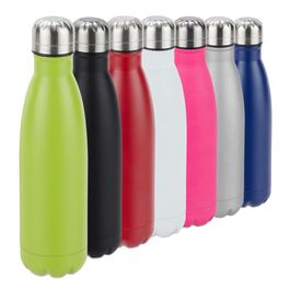Relaxdays Trinkflasche Edelstahl