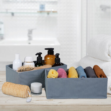 Relaxdays Schubladen Organizer 4-teiliges Set