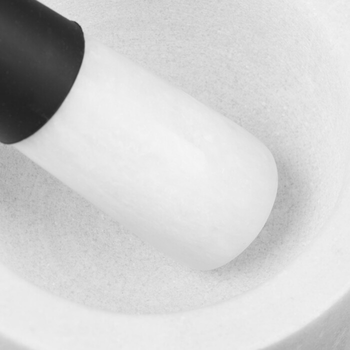 Relaxdays Mörser mit Stößel aus Marmor
