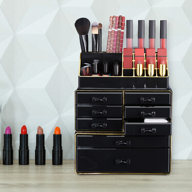 Relaxdays Make Up Organizer mit 8 Schubladen