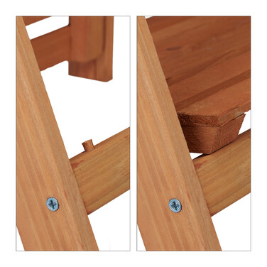 Relaxdays Blumentreppe aus Holz