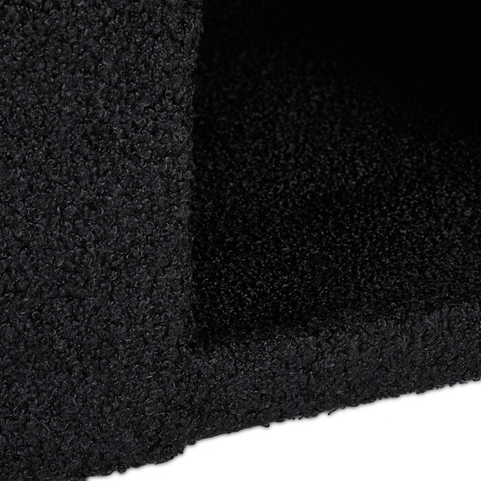 Relaxdays Schwarze Katzenhöhle mit Sitzauflage