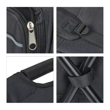 Relaxdays Klappbarer Campinghocker mit Tasche