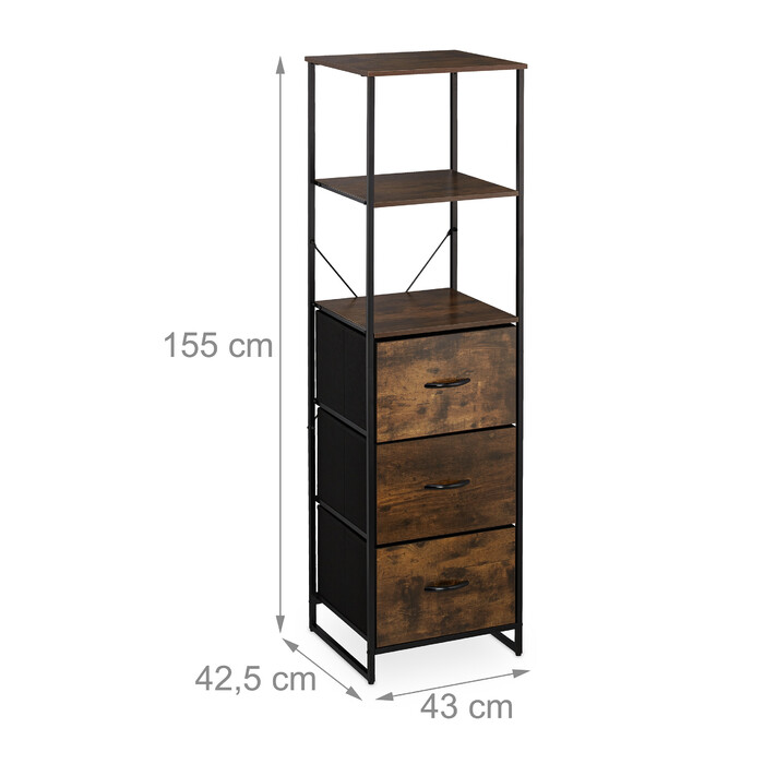 Relaxdays Vintage Regal im Industrial Design