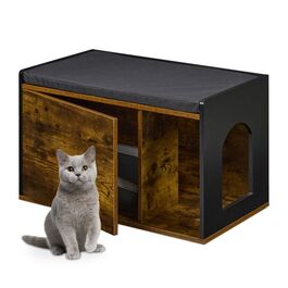 Relaxdays Katzenschrank im Industrial Design