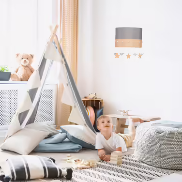 Relaxdays Hängelampe Kinderzimmer Himmel