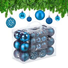 Relaxdays Weihnachtskugeln im 50er Set