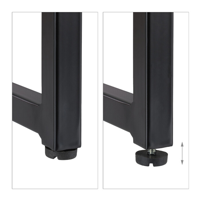 Relaxdays TV Lowboard MDF in Schwarz