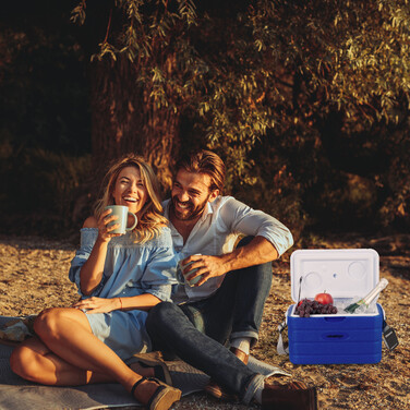 Relaxdays Kühlbox 10 l mit Tragegurt