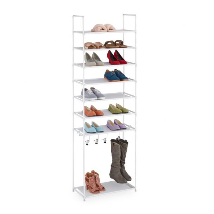 Relaxdays Schuhregal mit 8 Ebenen
