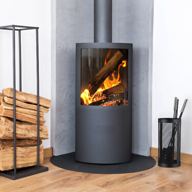 Relaxdays Kaminbesteck 5-teilig im Eimer
