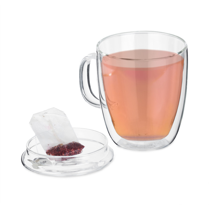 Relaxdays Doppelwandige Kaffeegläser 2er Set