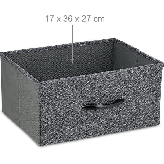 Relaxdays Kommode, 63x80x30 cm, Metall & Holzoptik, 6 Stoff-Schubladen, Moderne Beistellkommode, Mehrfarbig