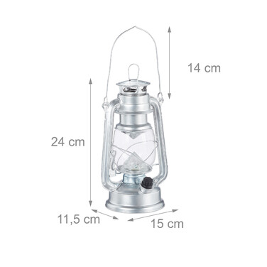 Relaxdays Sturmlaterne LED