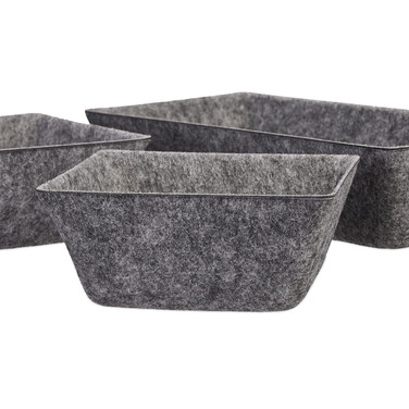 Relaxdays 4-teiliger Schubladen Organizer Filz