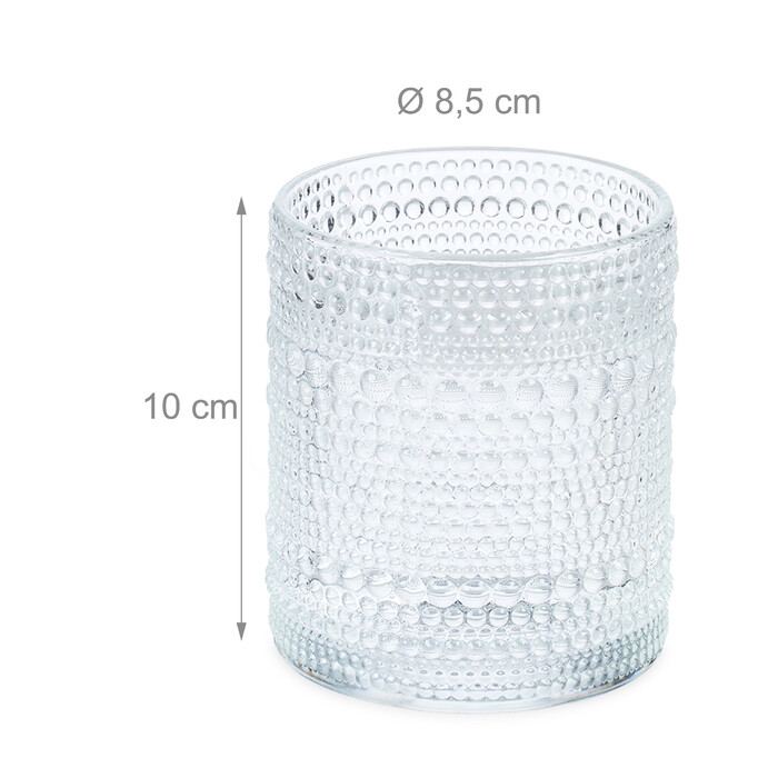 Relaxdays Trinkgläser Tropfen 4er Set