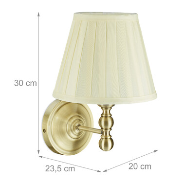 Relaxdays Antike Wandlampe