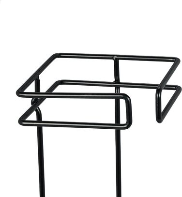 Relaxdays Regenschirmständer, HBT: 52,5 x 13,5 x 13,5 cm, Metall, eckig, modern, (Schwarz)